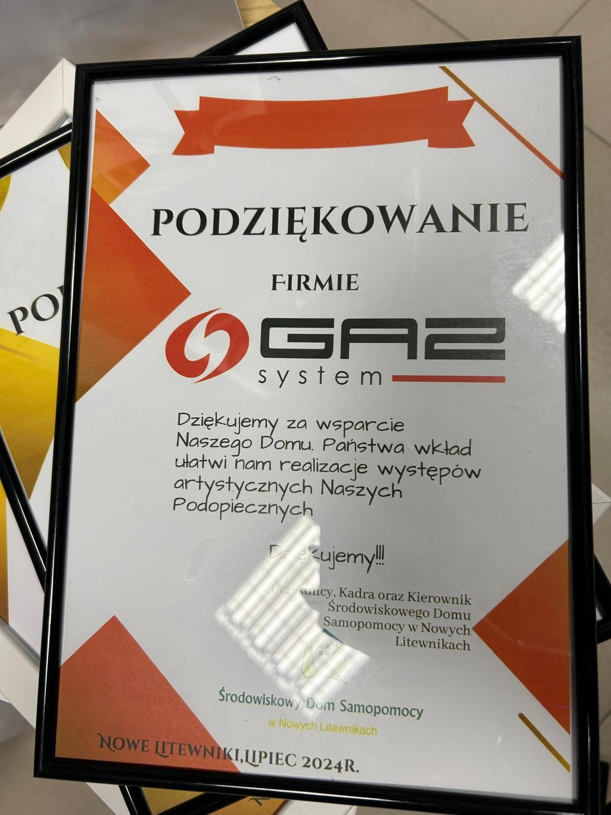 Dziękujemy Gaz System